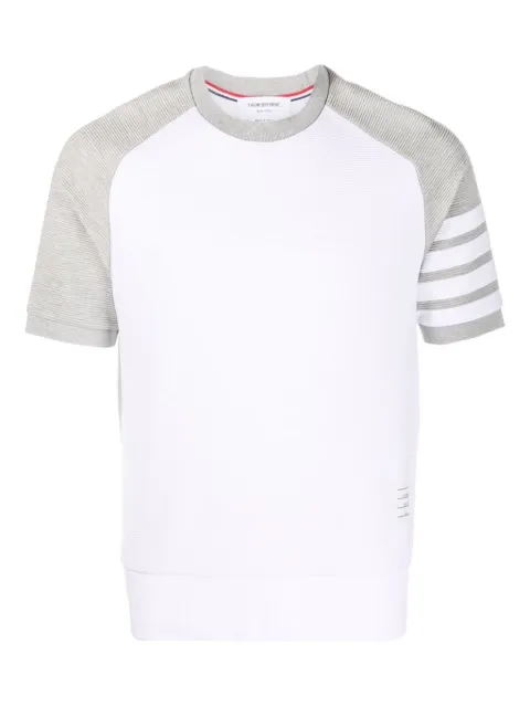Thom Browne 4-Bar raglan-sleeve T-shirt White MJT321A08138