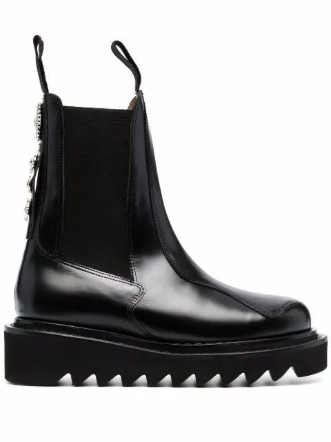 Toga Pulla ridged sole Chelsea boots Black FTGPW114609005