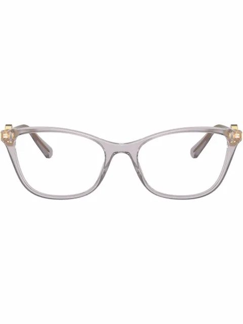 Versace Eyewear transparent cat-eye glasses Grey VE3293593