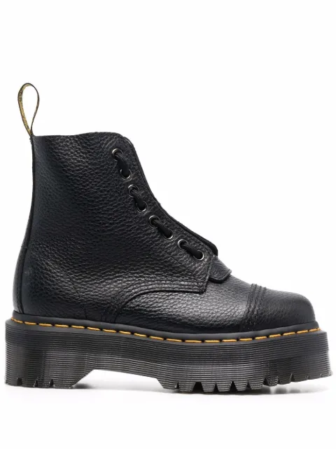 Dr. Martens Sinclair pebbled-leather boots Black 22564001BLACK