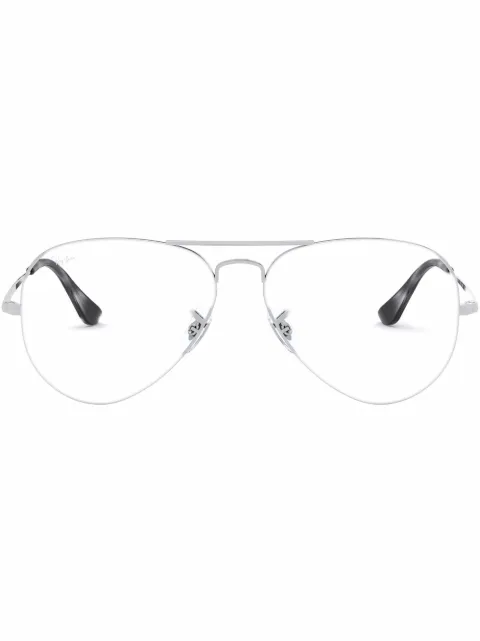 Ray-Ban aviator-frame metal glasses Silver RB64892501