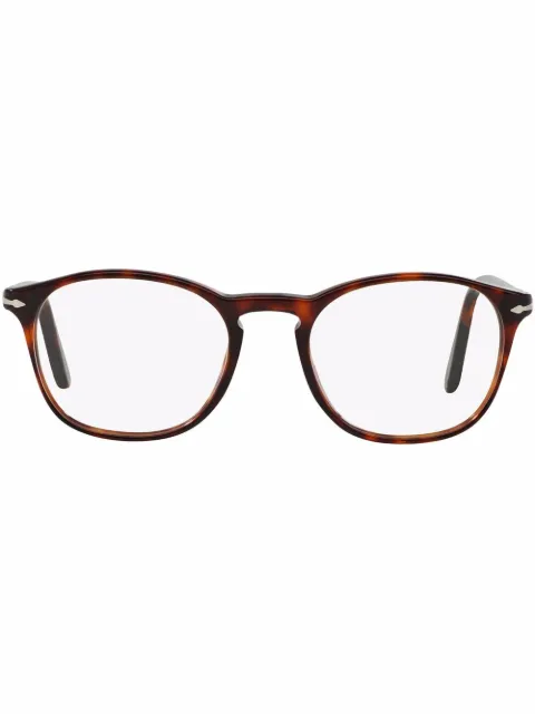 Persol PO3007V slim-frame glasses Green PO3007V24