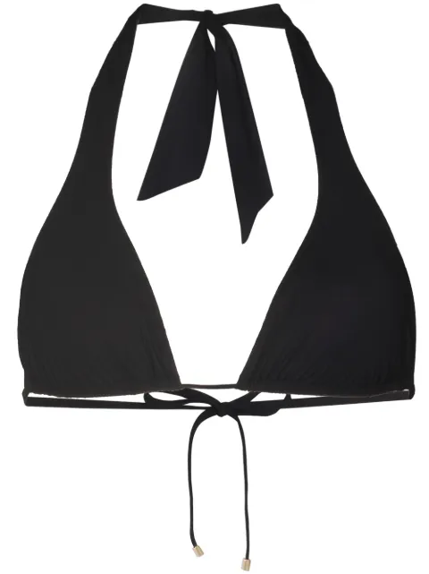 Dolce & Gabbana halterneck triangle bikini top Black O1A01JFUGA2