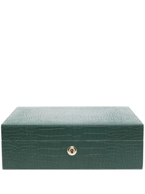 Rapport Brompton eight-piece watch box Green L268