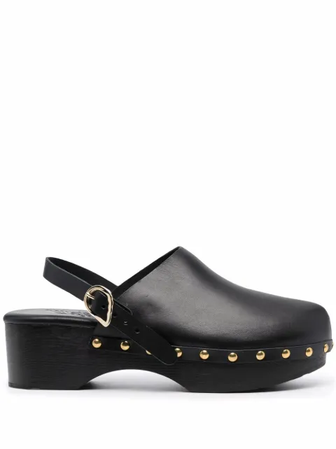 Ancient Greek Sandals Classic Closed 70mm studded clogs Black CLASSICCLOSEDCLOGVACHETTABLACK