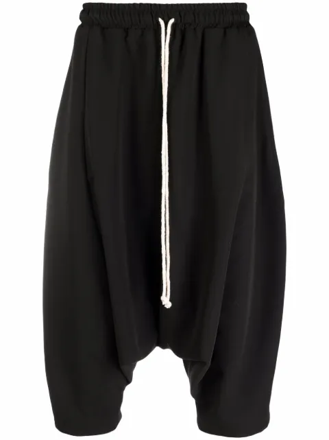 Alchemy drawstring drop-crotch shorts Black ALL690