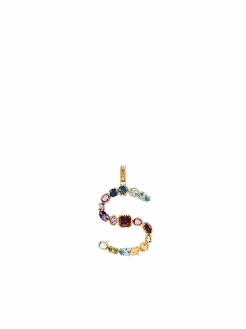 Dolce & Gabbana Rainbow Alphabet 18kt yellow gold pendant Gold WANR1GWMIXS