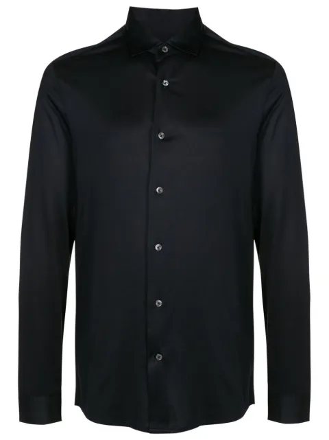 Emporio Armani long-sleeve poplin shirt Blue 8N1CG11JUVZ