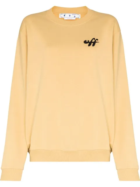Off-White Zebra Arrows-print sweatshirt Neutrals OWBA055S22JER0106210