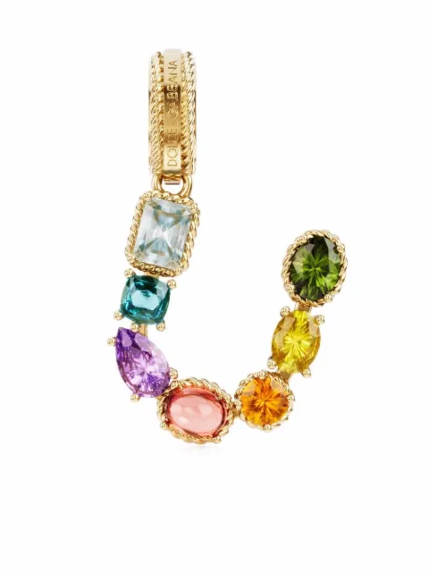 Dolce & Gabbana Rainbow Alphabet U 18K yellow gold pendant Gold WANR2GWMIXU