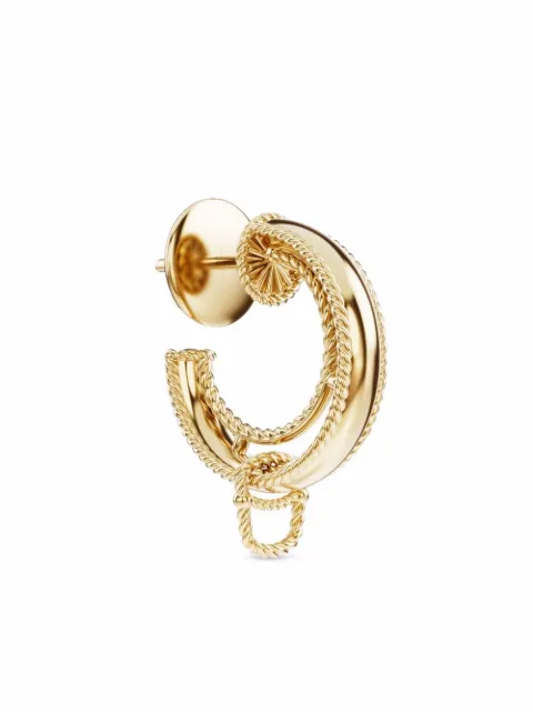Dolce & Gabbana 18kt yellow gold lettering earring Gold WSNR1GWYE01