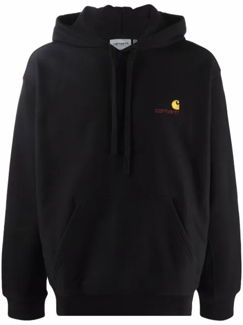 Carhartt WIP embroidered logo drawstring hoodie Black I028279