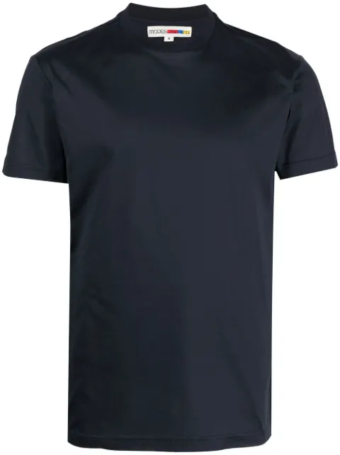 MODES GARMENTS shortsleeved cotton T-shirt Blue MODEST000