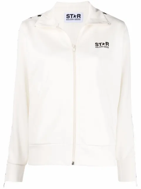 Golden Goose star-print zipped sweatshirt Neutrals GWP00875P000520