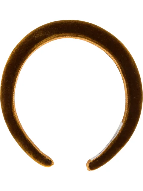 Jennifer Behr Tori padded velvet headband Yellow 48BD6