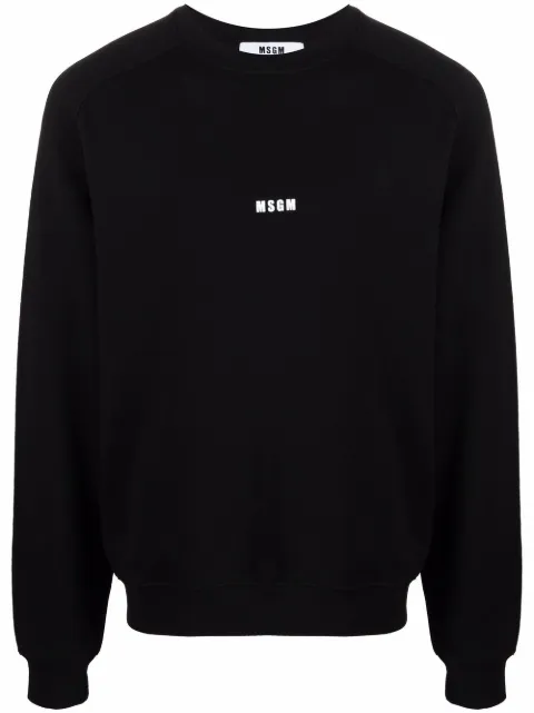 MSGM logo-print sweater Black 2000MM503200001