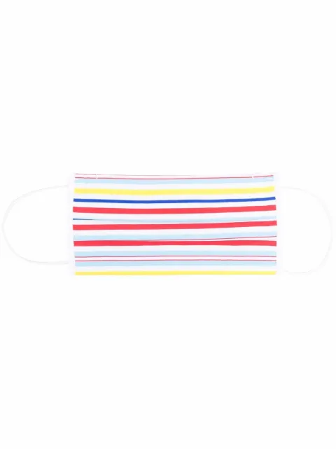 Fedeli stripe-print face mask White 3UE00333CE