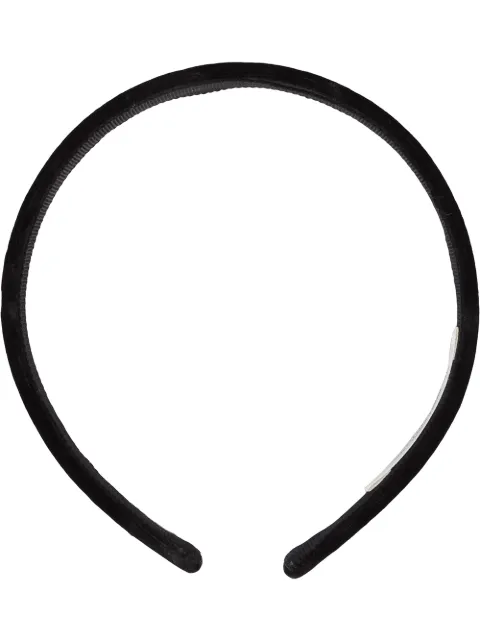 Jennifer Behr Lacey silk velvet hairband Black 48BA5