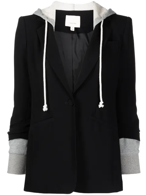 Cinq A Sept single-breasted drawstring blazer Black ZJ3981319Z