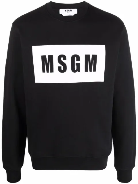 MSGM logo-print sweatshirt Black 2000MM523200001