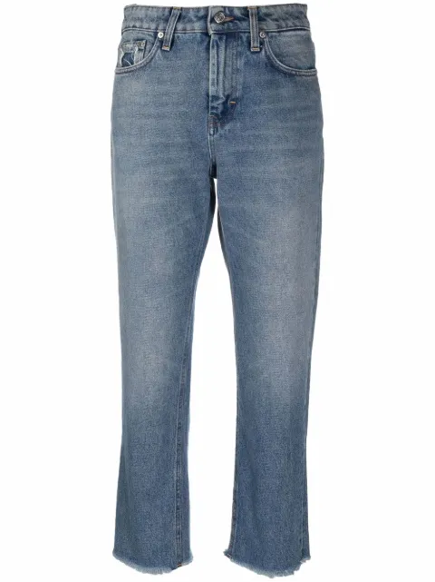 Department 5 high-waisted cropped jeans Blue DP5912DF0012