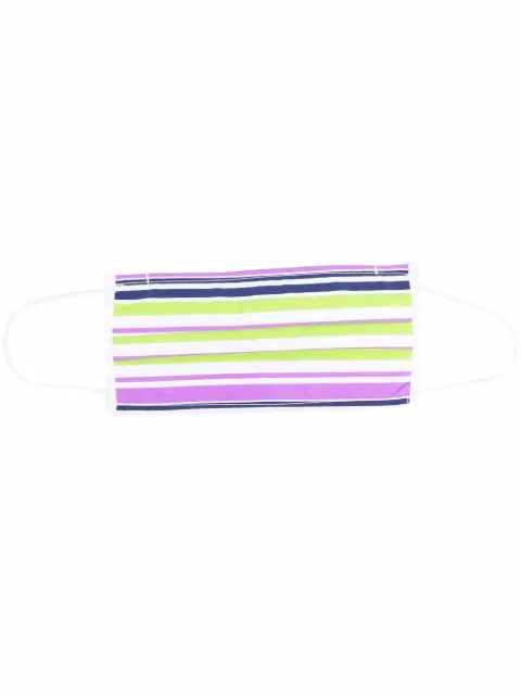 Fedeli stripe-print face mask White 3UE00333CE