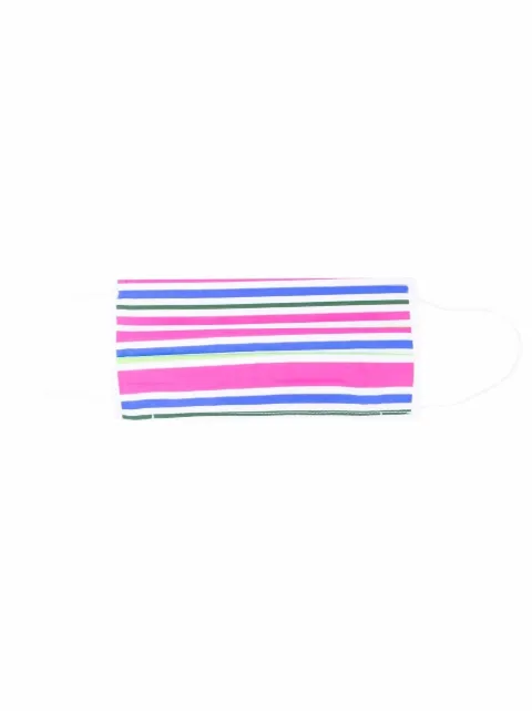Fedeli stripe-print face mask White 3UE00333CE