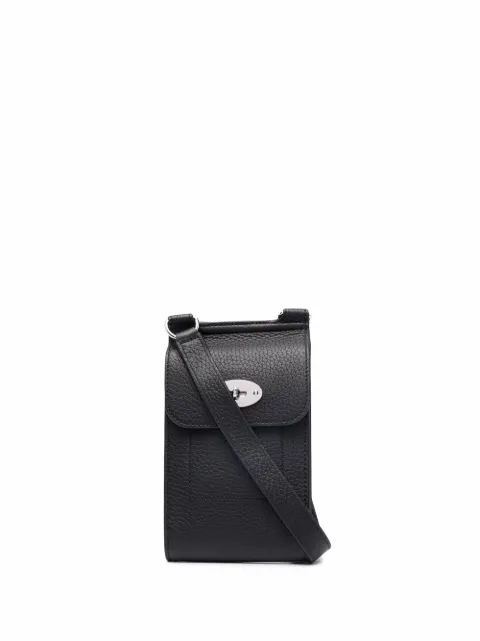 Mulberry small Anthony grained-leather crossbody bag Black RL6874736A100