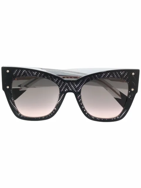 MISSONI EYEWEAR thick cat-eye frame sunglasses Neutrals MIS0040SKDXFF