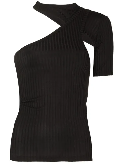 RTA Azalea asymmetric T-shirt Black WH21A7747270BLACK