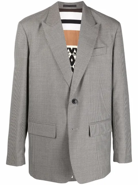 Valentino Garavani peak-lapel single-breasted blazer Grey VCEC057H0