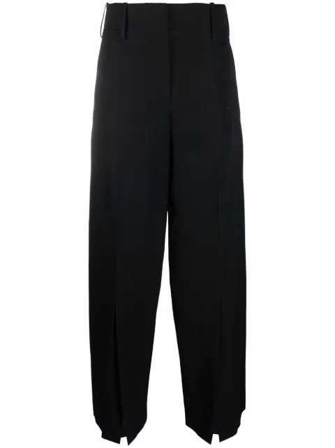 JW Anderson split-hem wide-leg trousers Black TR0159PG0011999