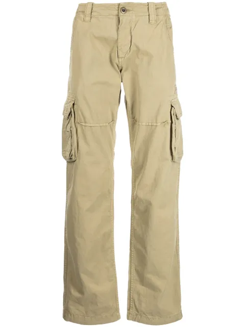 Alpha Industries straight-leg cargo trousers Brown 101212