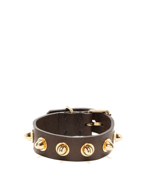 Undercover stud-detail leather cuff Brown UC1A4A14