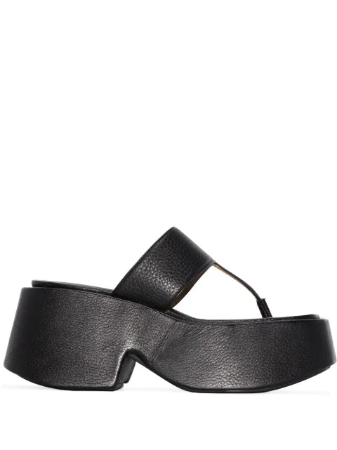 Marsèll flatform thong sandals Black MW6832188