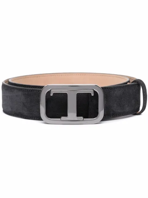 Tod's logo-plaque belt Black XCMCQR70100GRC