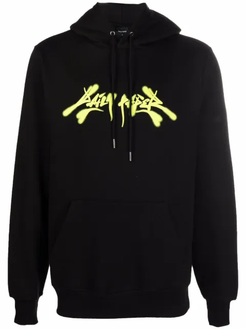 Daily Paper graffiti logo-print hoodie Black 2121008