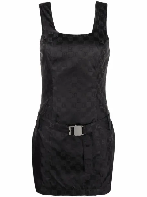 MISBHV monogram jacquard mini dress Black 121W812MNBLACK