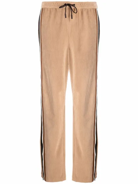DSQUARED2 side-stripe corduroy track pants Neutrals S75KB0246S23971