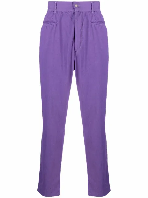 Dolce & Gabbana Pre-Owned 1990s high-waist trousers Purple DOGA250B
