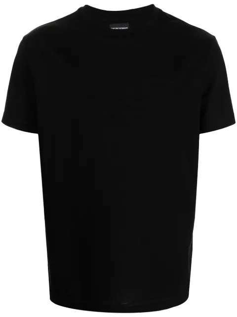 Emporio Armani round neck short-sleeved T-shirt Black 8N1TD21JGYZ