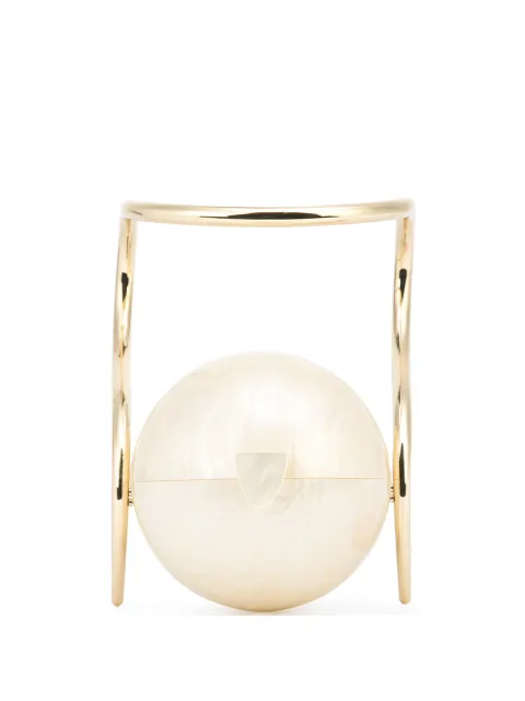 Cult Gaia Pearl top-handle clutch bag White TH1310PS