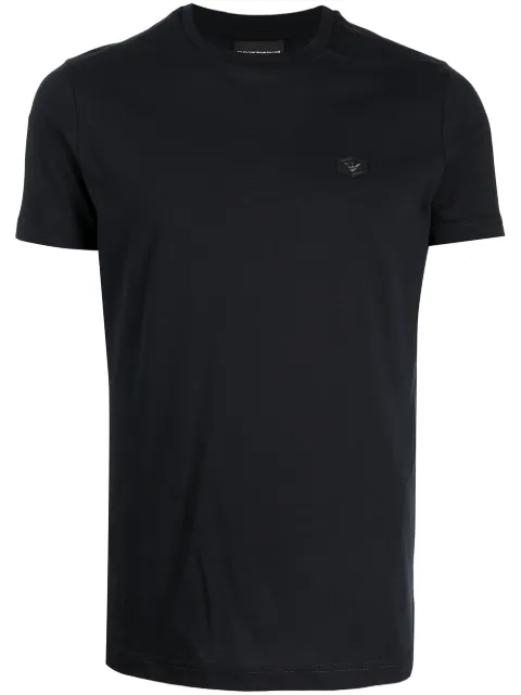 Emporio Armani logo-patch short-sleeved T-shirt Blue 8N1TQ61JRGZ
