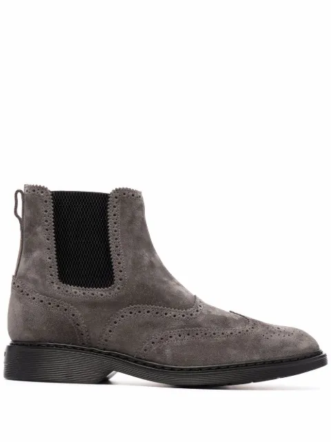 Hogan elasticated side-panel boots Grey HXM5760DT40HG0