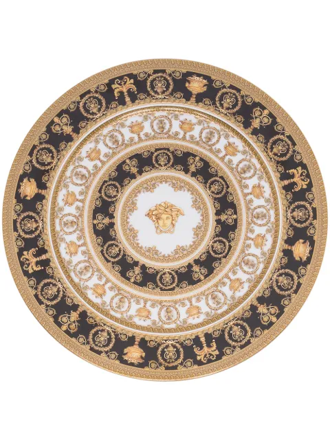 Versace I Heart Baroque ceramic plate (33cm) Gold 1045040365110263