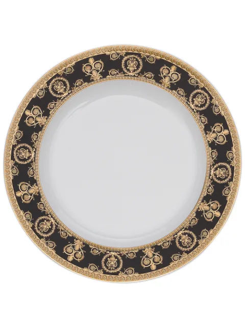Versace I Heart Baroque ceramic plate (22cm) Black 1932540365310222