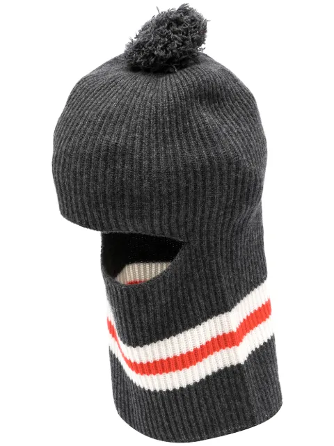 Cashmere In Love Wira pompom balaclava hat Grey WIRA