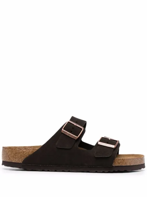 Birkenstock Arizona slip-on suede slides Brown 0951311