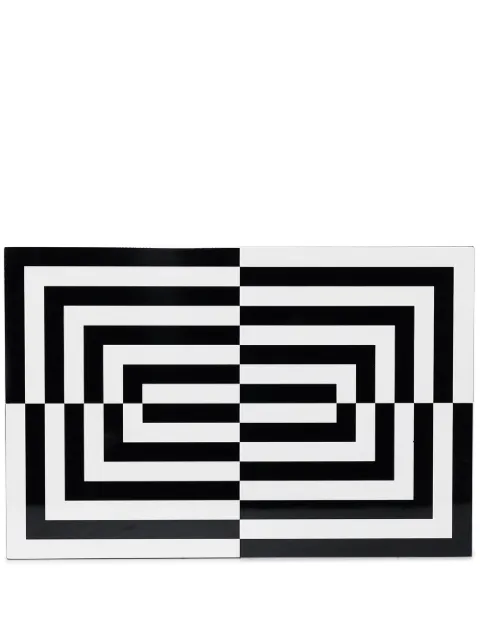 Jonathan Adler Op Art large lacquer box Black 27298
