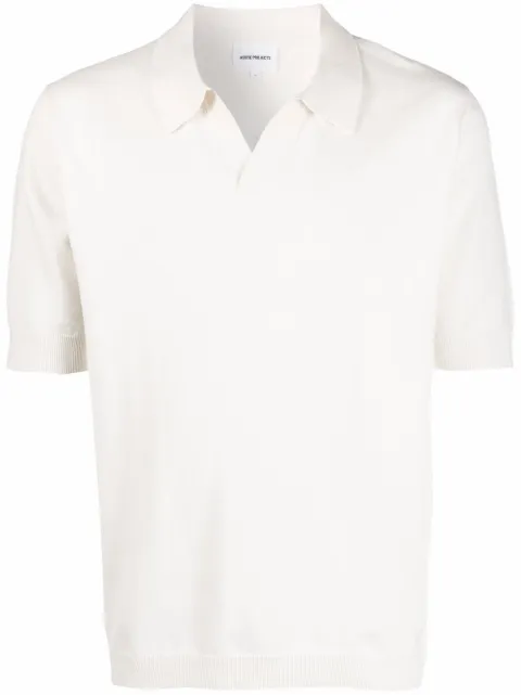 Norse Projects spread-collar polo shirt White N450502